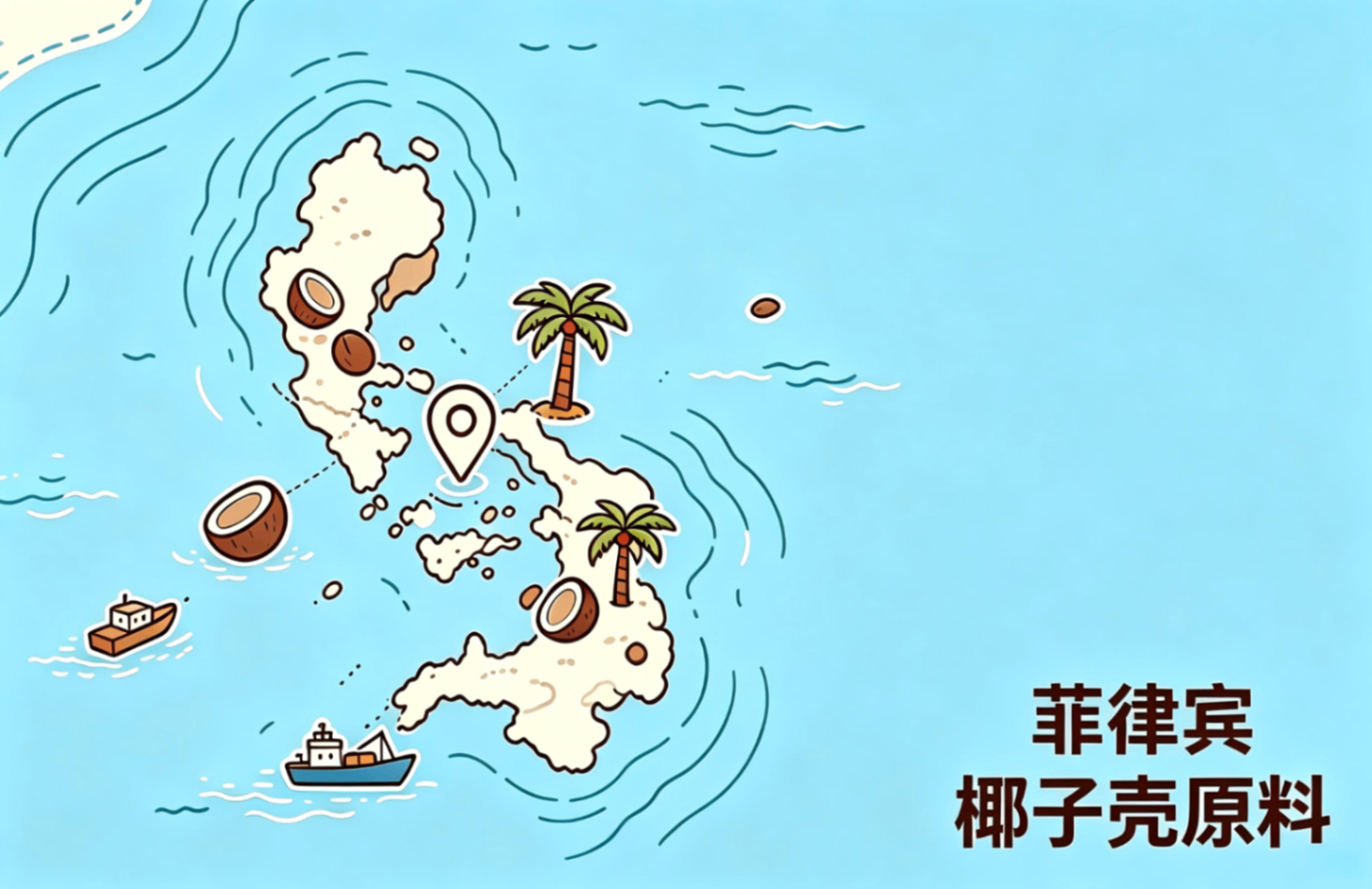 菲律宾椰子壳原料